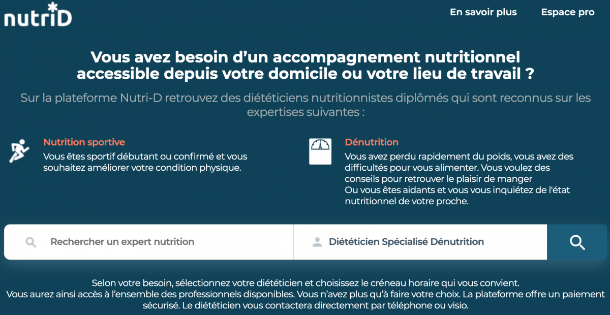 Moteur de recherche NutriD