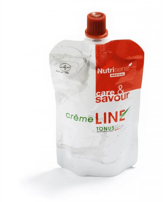 La Crèmeline en gourde de Nutrisens Medical
