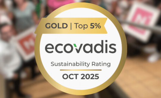 Nutrisens est fière d’annoncer l’obtention de la médaille d’or EcoVadis 2025, une distinction qui vient reconnaître la maturité et la cohérence de sa démarche en matière de Responsabilité Sociétale des Entreprises (RSE). Cette récompense souligne l’engagement de Nutrisens en faveur d’un développement plus durable, au service de la santé et du bien-être de tous.